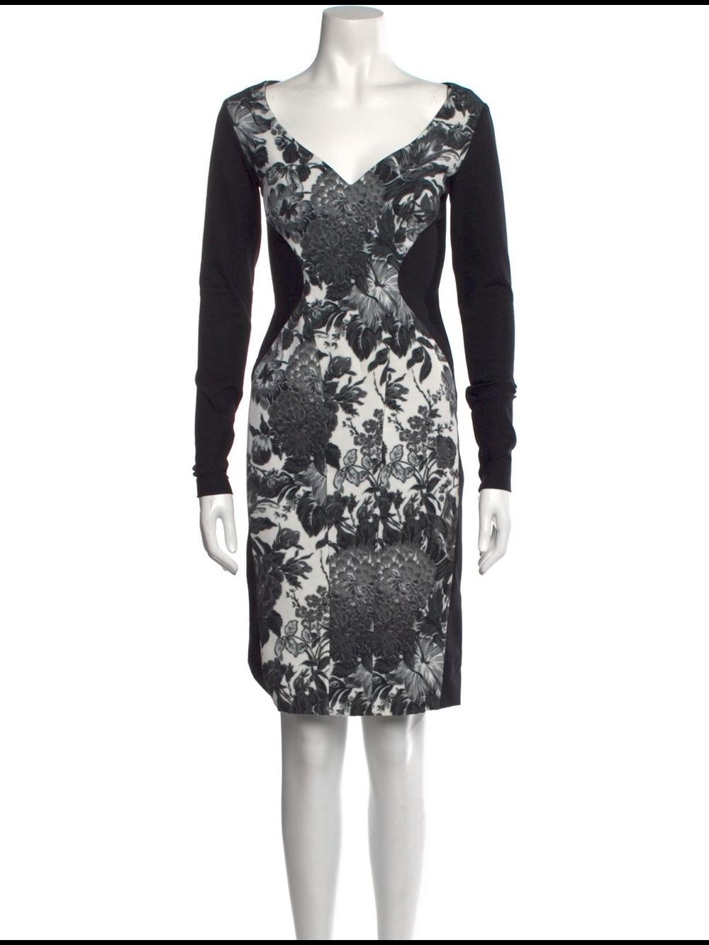 Stella McCartney Black & White Floral Dress